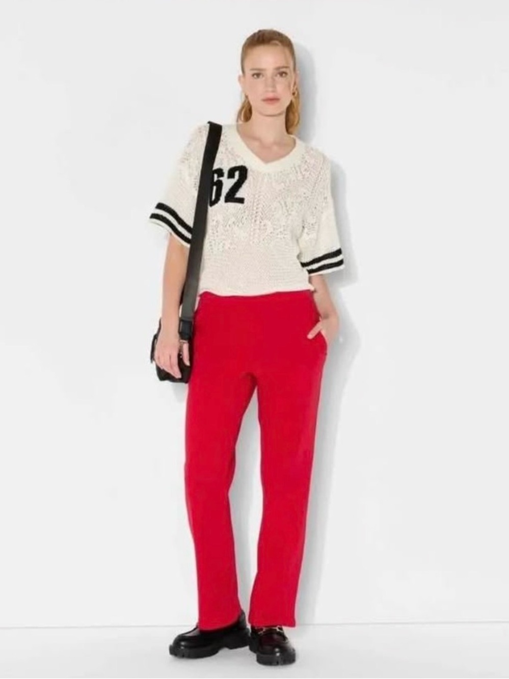 Wild Fable Berry Red Straight Leg Sweatpants